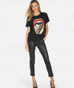 Lauren Moshi Edda Tiger Tongue Short Sleeve