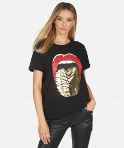 Lauren Moshi Edda Tiger Tongue Short Sleeve
