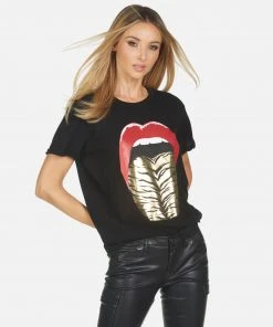 Lauren Moshi Edda Tiger Tongue Short Sleeve