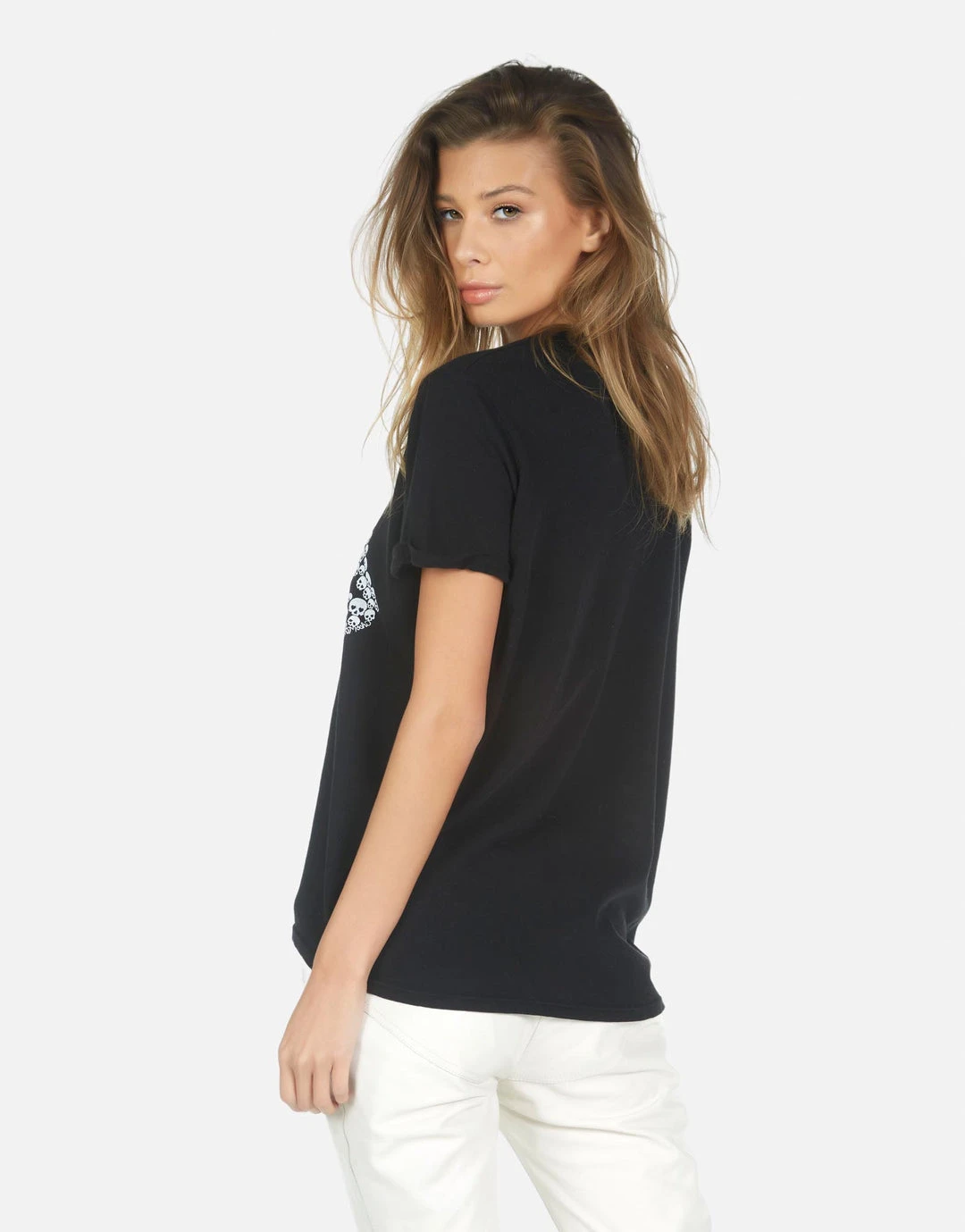 Lauren Moshi Edda Skull Lip Short Sleeve