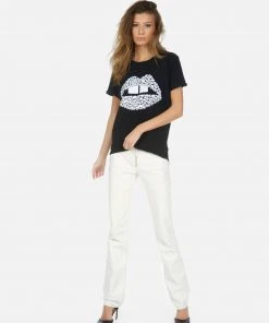 Lauren Moshi Edda Skull Lip Short Sleeve