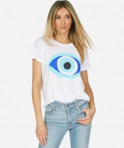 Lauren Moshi Edda Painted Evil Eye Short Sleeve