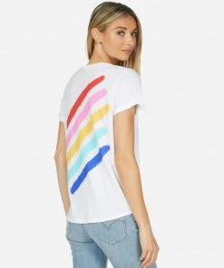Lauren Moshi Edda Painted Evil Eye Short Sleeve