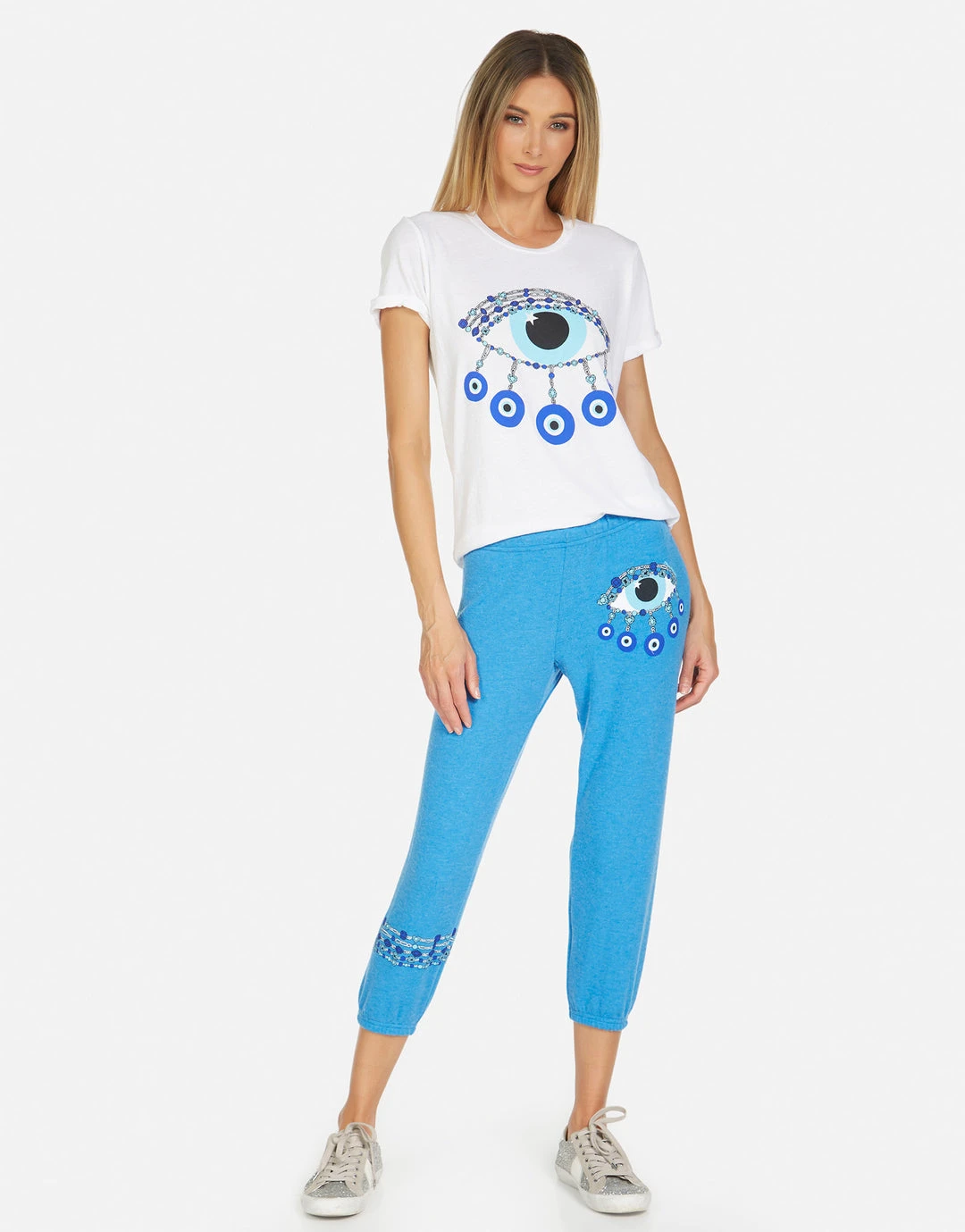 Lauren Moshi Edda Chain Evil Eye Short Sleeve