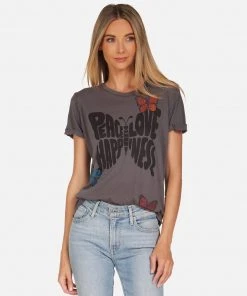 Lauren Moshi Edda Crystal Love Butterfly Tops