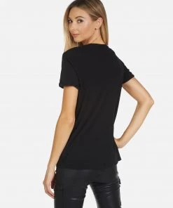 Lauren Moshi X Short Sleeve Edda X Scribble Lip