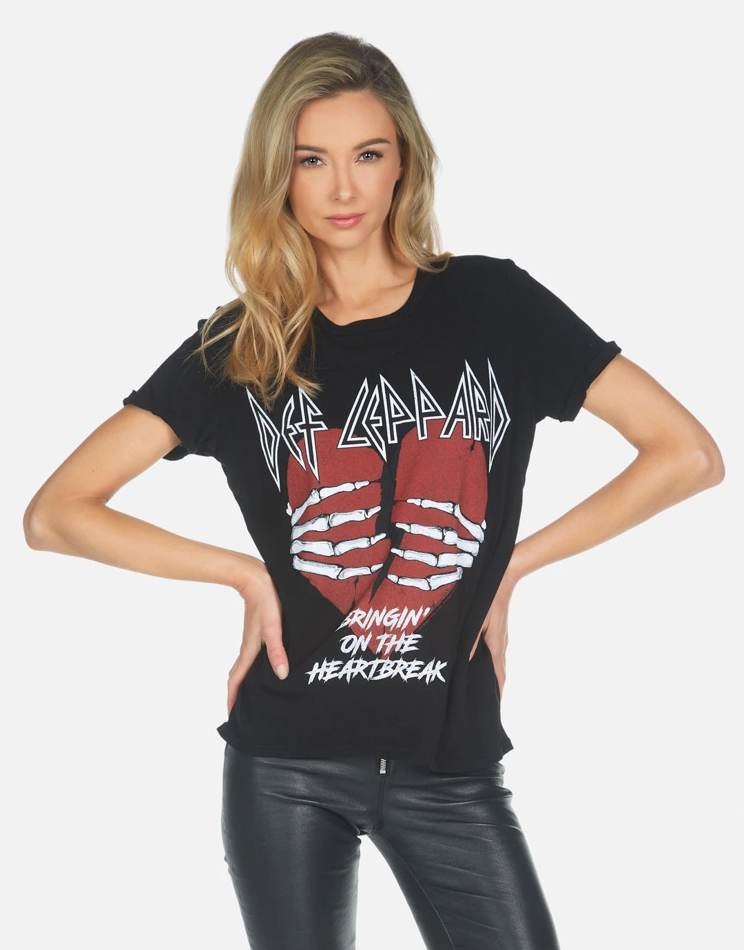 Lauren Moshi X Edda X Def Leppard Heartbreak Short Sleeve