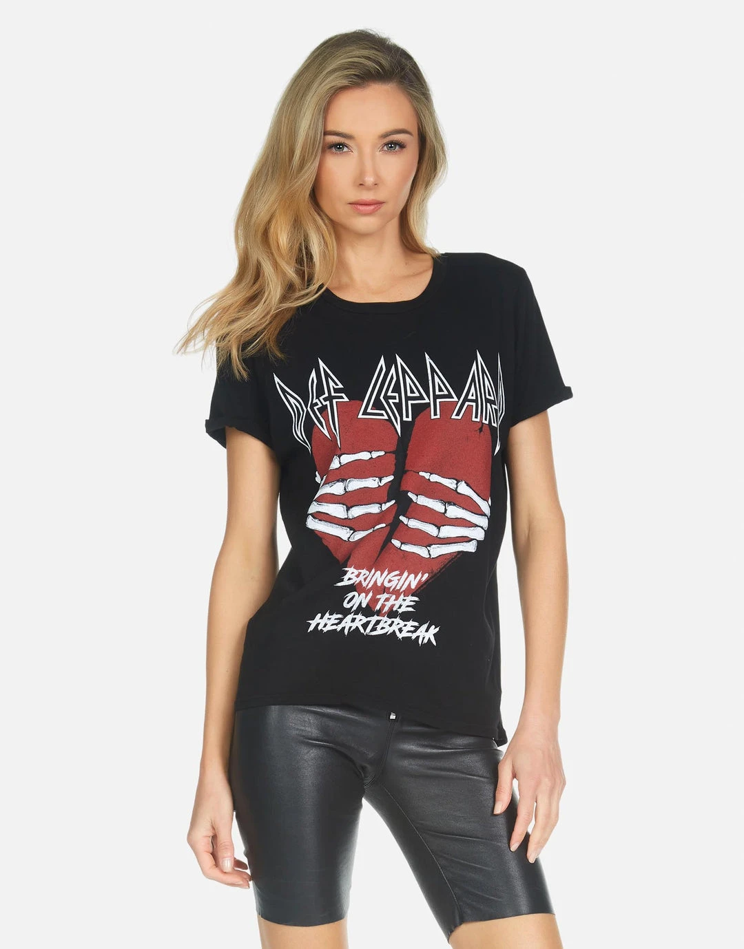 Lauren Moshi X Edda X Def Leppard Heartbreak Short Sleeve