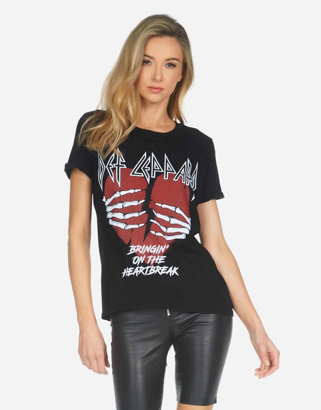 Lauren Moshi X Edda X Def Leppard Heartbreak Short Sleeve