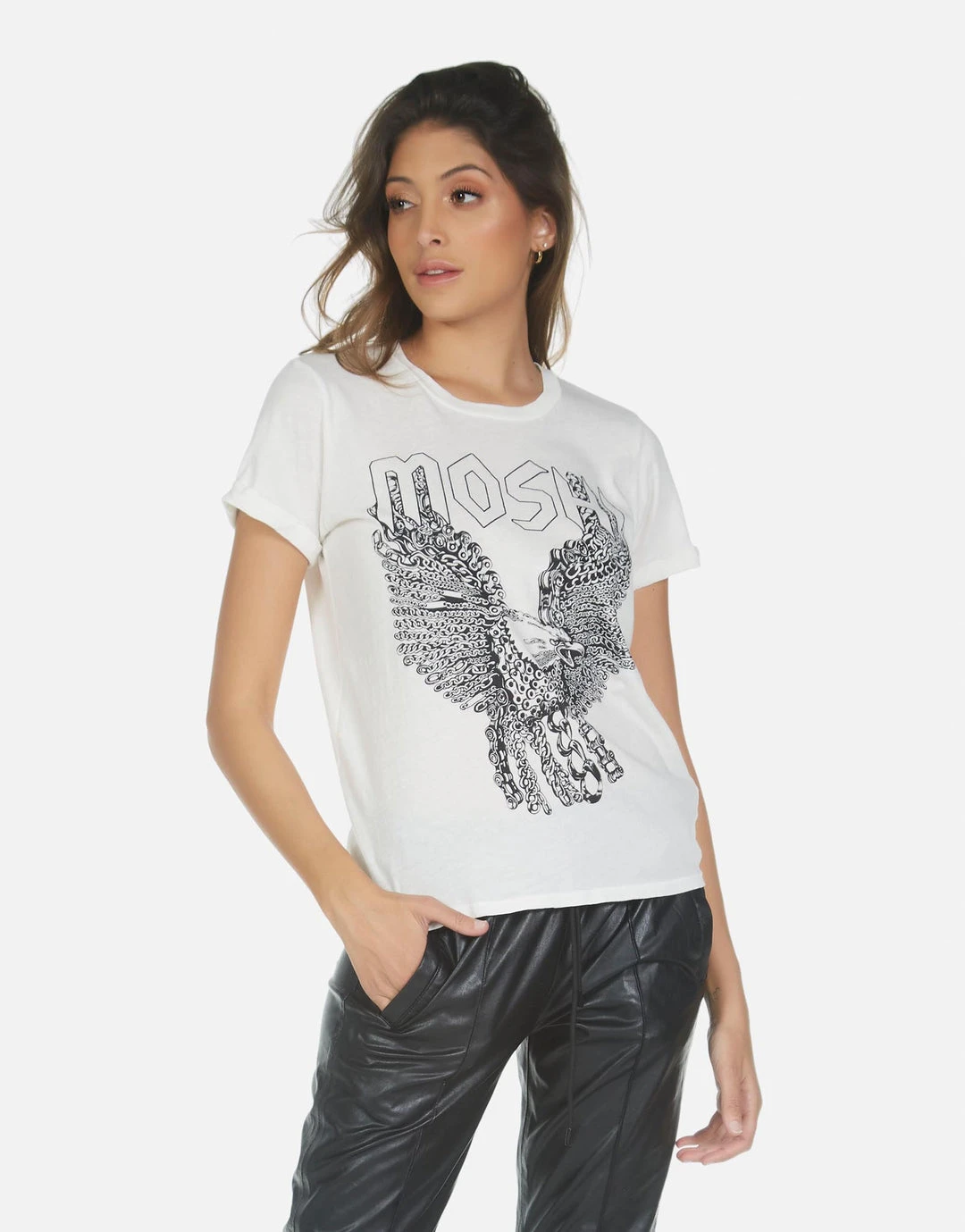 Lauren Moshi Short Sleeve Edda Moshi Eagle