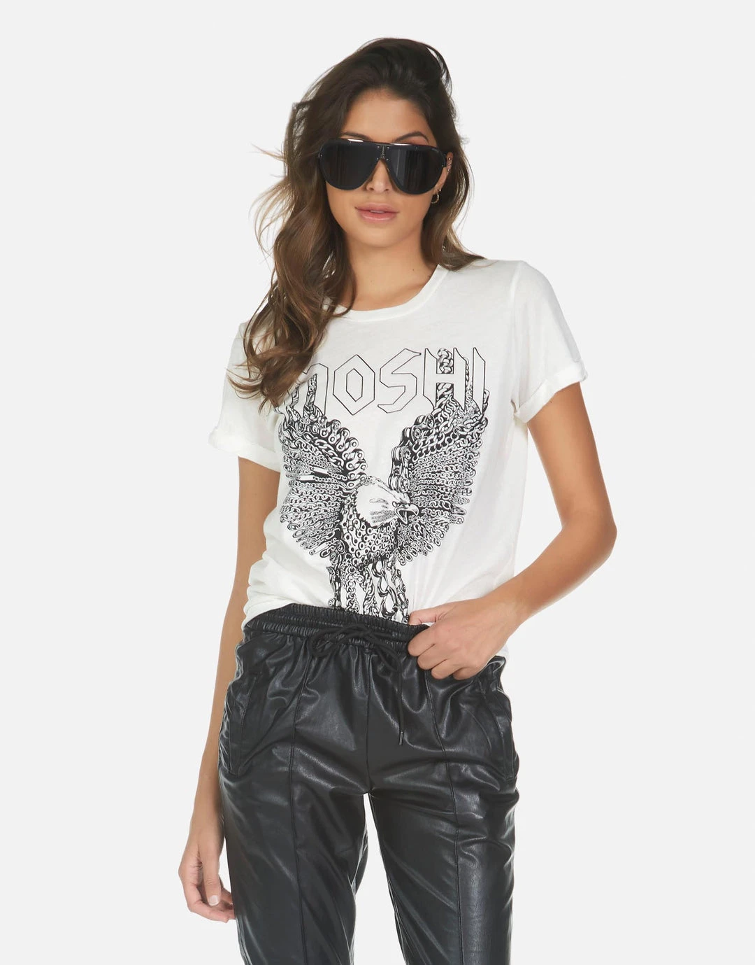 Lauren Moshi Short Sleeve Edda Moshi Eagle