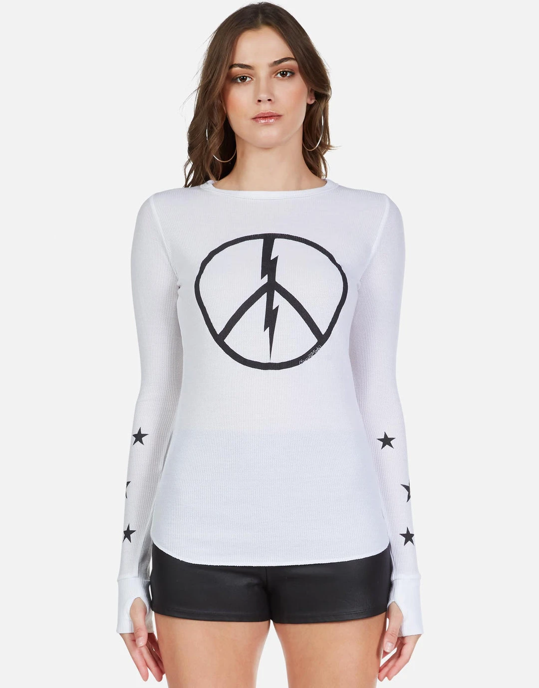 Lauren Moshi Long Sleeve Mckinley Peace Lightning Star