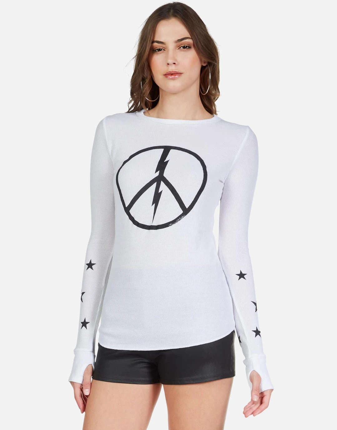 Lauren Moshi Long Sleeve Mckinley Peace Lightning Star