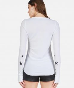 Lauren Moshi Long Sleeve Mckinley Peace Lightning Star