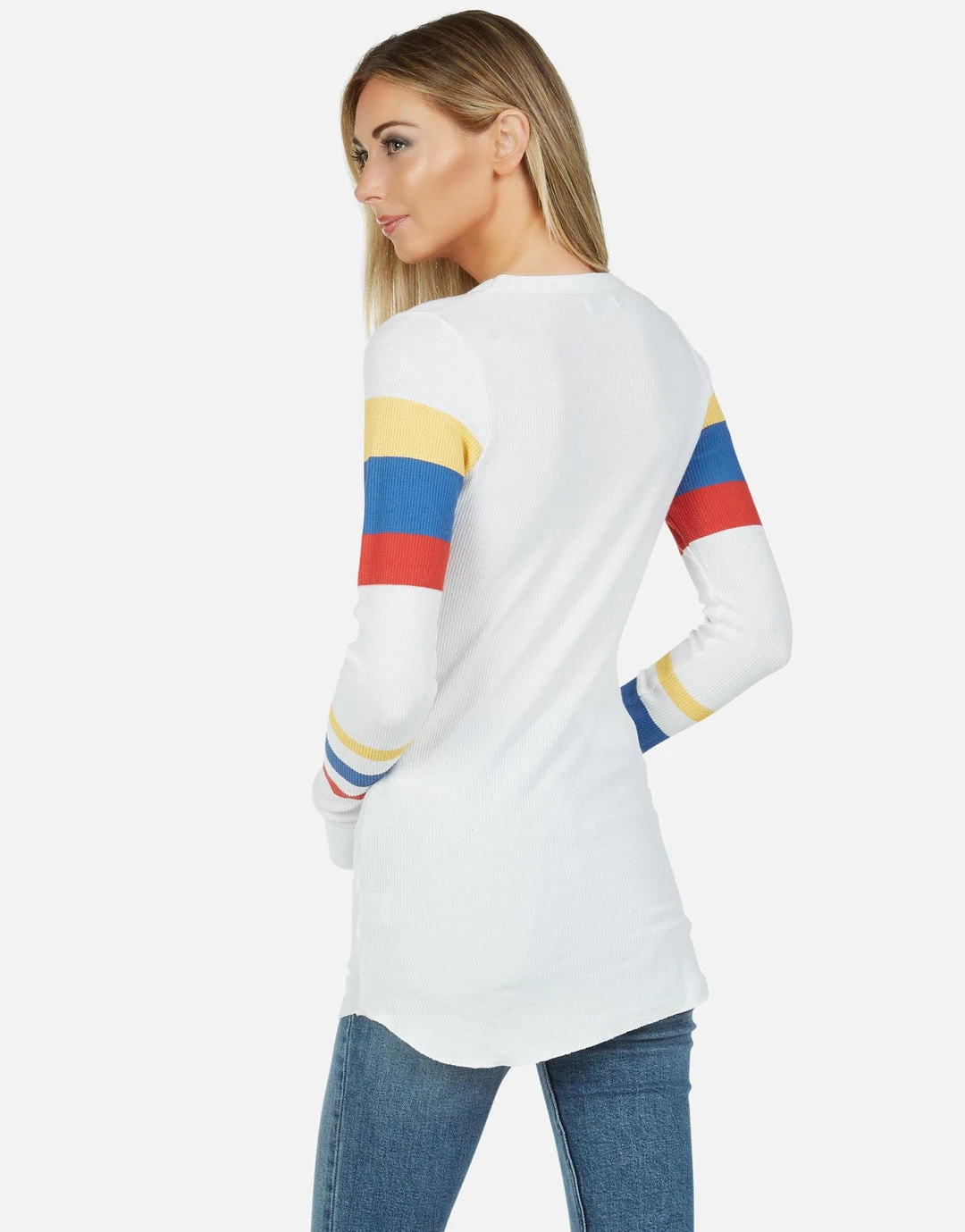 Lauren Moshi Long Sleeve McKinley Happy Peace Love