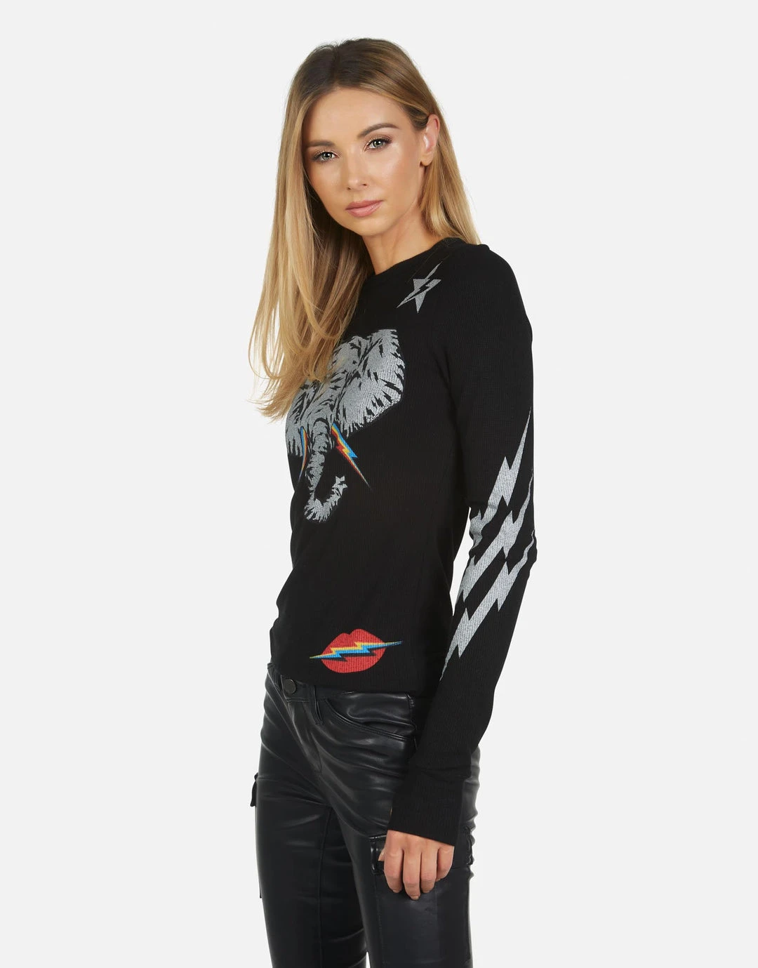 Lauren Moshi Long Sleeve McKinley Elephant Elements