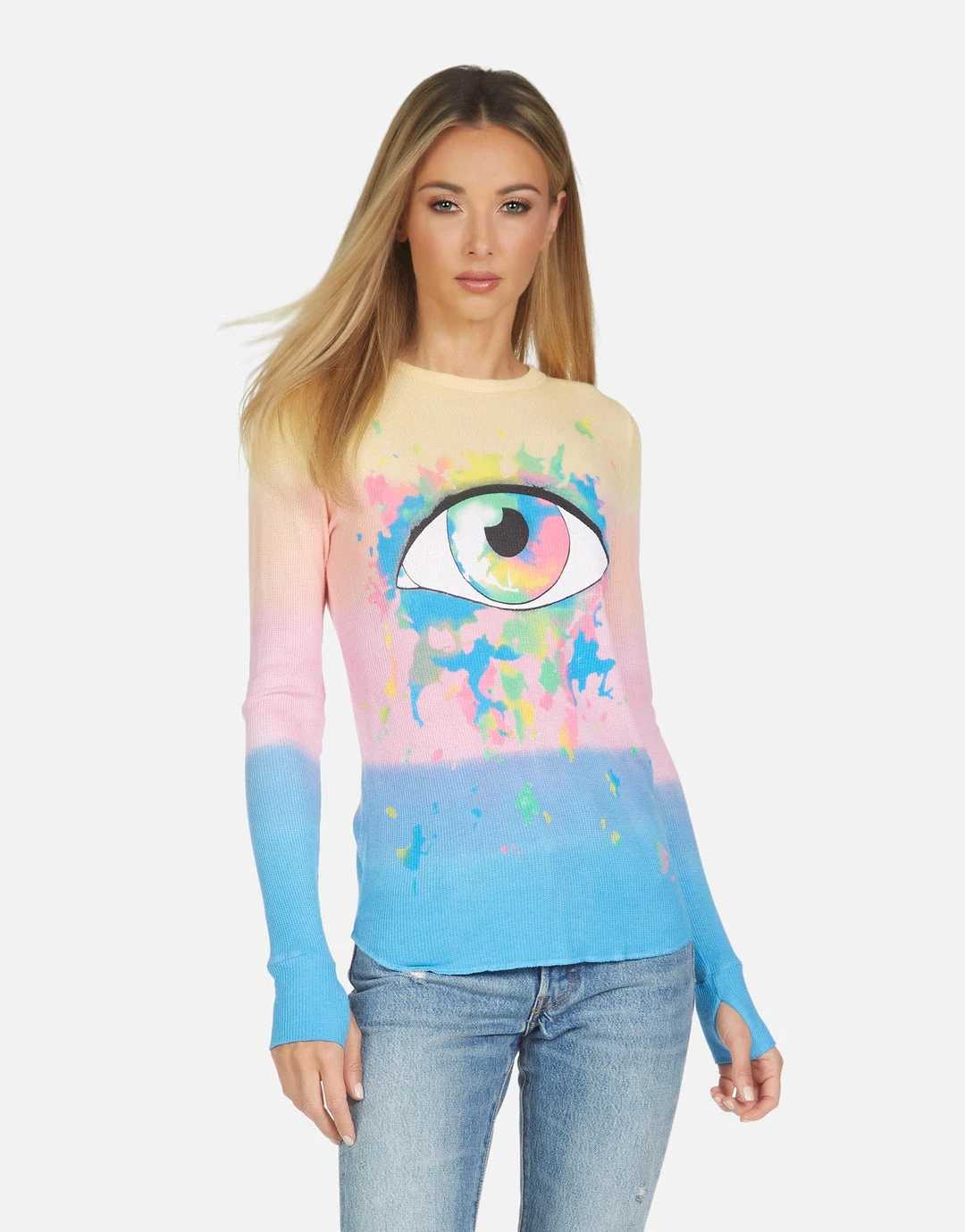 Lauren Moshi McKinley Watercolor Eye Long Sleeve