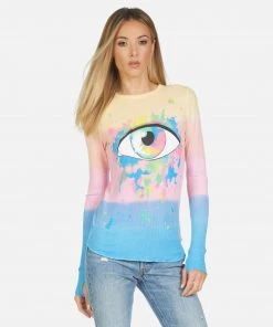 Lauren Moshi McKinley Watercolor Eye Long Sleeve