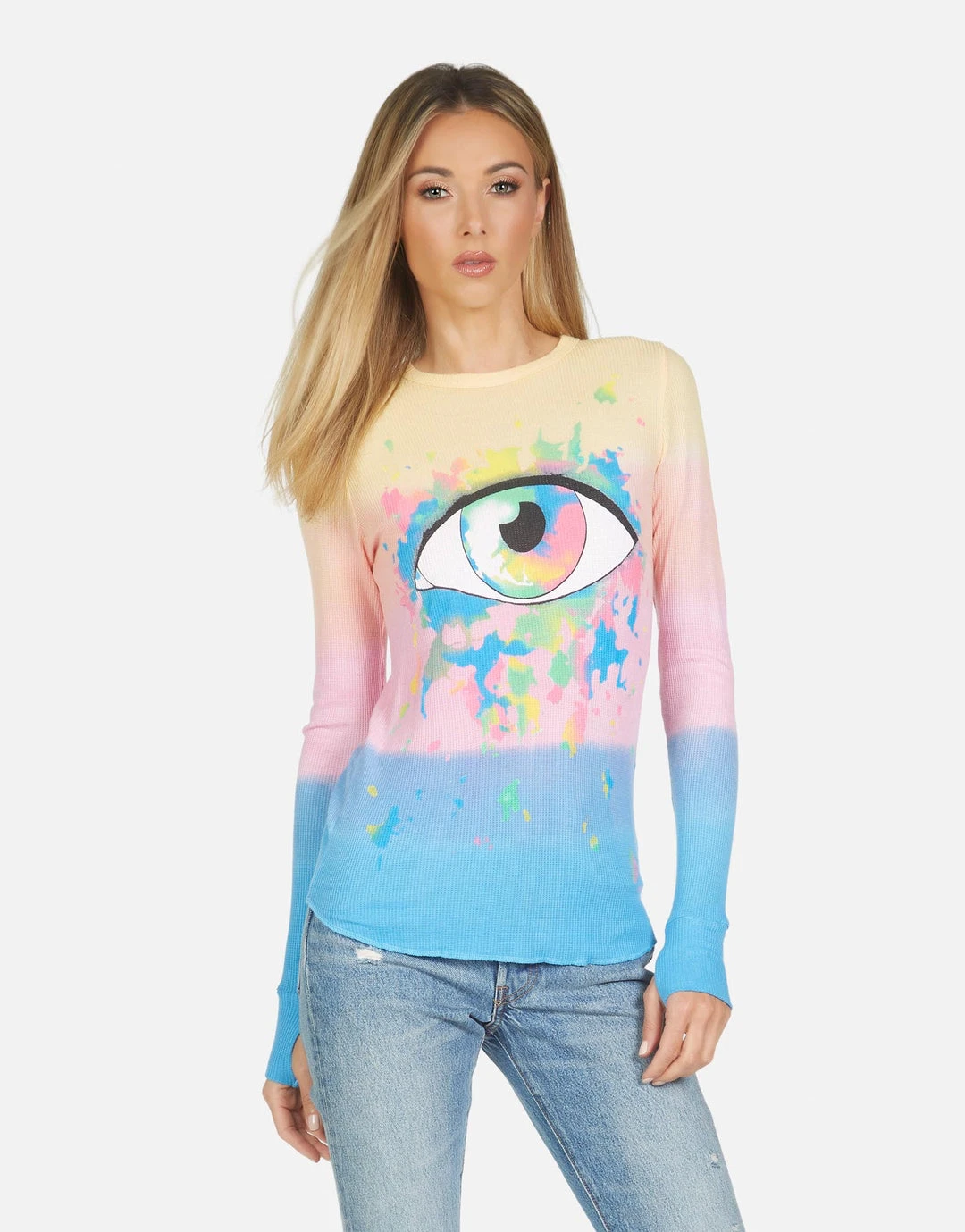 Lauren Moshi McKinley Watercolor Eye Long Sleeve