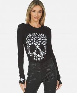 Lauren Moshi Mckinley Star Skull Long Sleeve