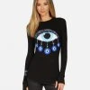 Lauren Moshi Mckinley Chain Evil Eye Long Sleeve