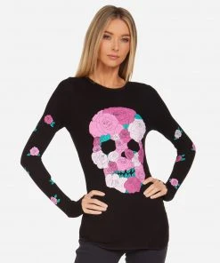 Lauren Moshi Mckinley Pink Rose Skull