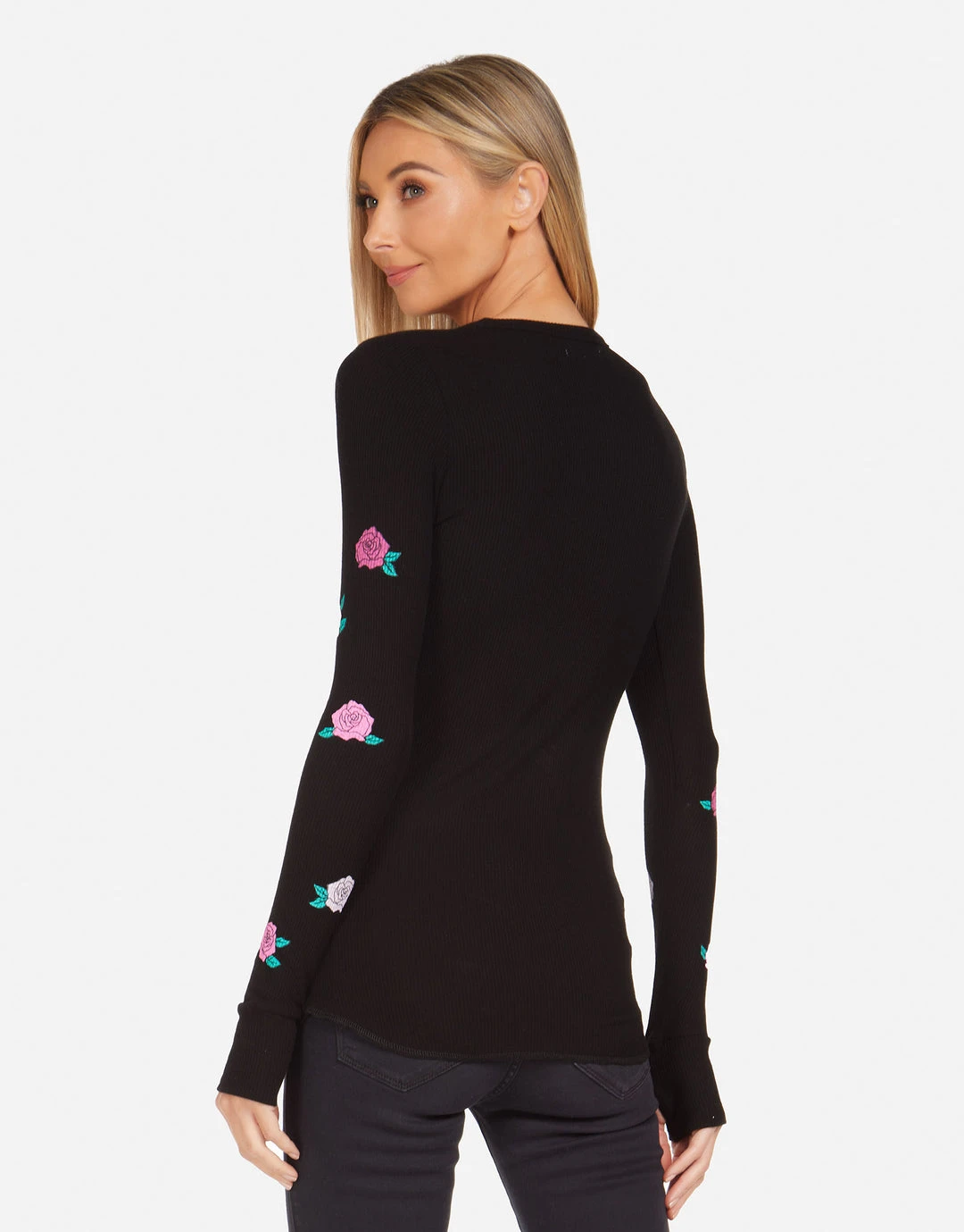 Lauren Moshi Mckinley Pink Rose Skull