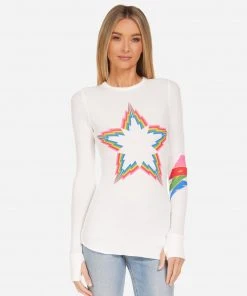 Lauren Moshi NEW Mckinley Rainbow Lightning Star
