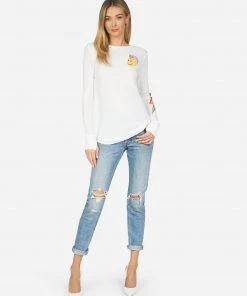 Lauren Moshi Mckinley Color Punk Happy Eye Long Sleeve