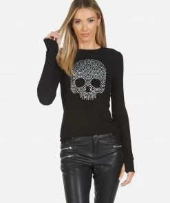 Lauren Moshi X McKinley X Nailhead Skull Long Sleeve