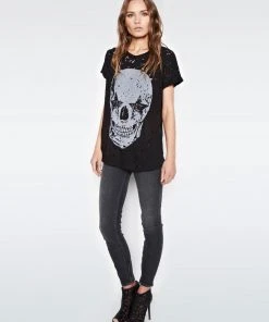Lauren Moshi Short Sleeve Bess Star Eye Skull
