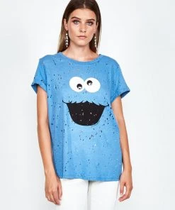 Lauren Moshi Short Sleeve Bess Cookie Monster