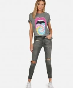 Lauren Moshi Capri Tie Dye Tongue