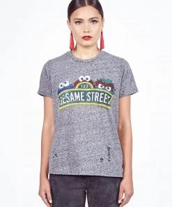 Lauren Moshi Short Sleeve Capri Sesame Street