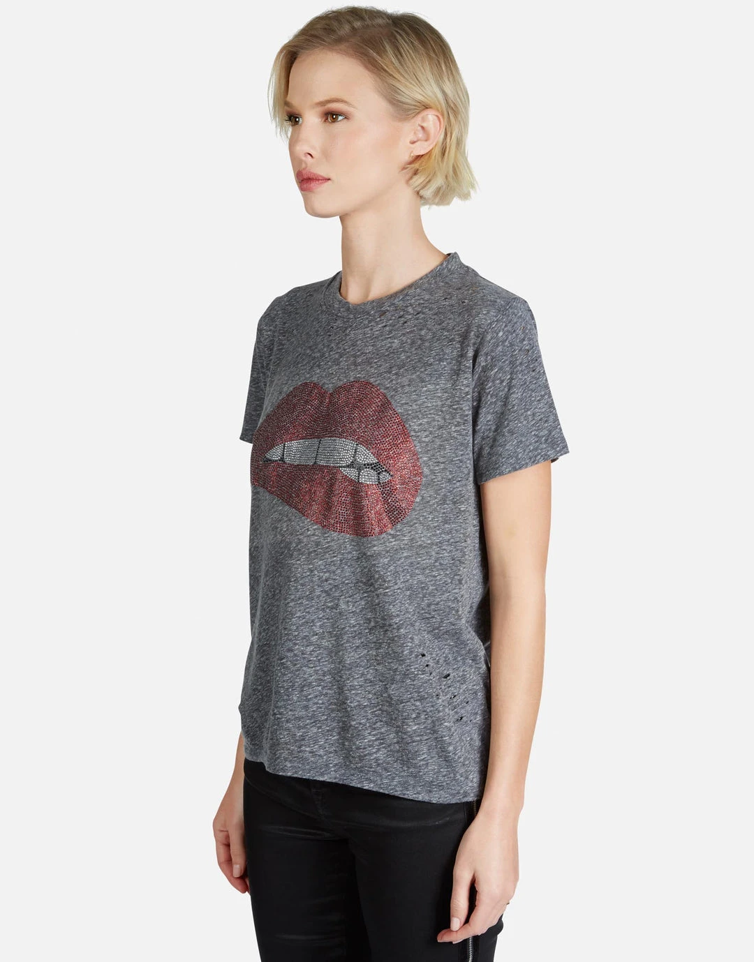 Lauren Moshi Capri Crystal Biting Lip