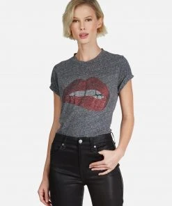 Lauren Moshi Capri Crystal Biting Lip