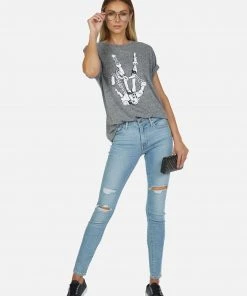 Lauren Moshi Capri Skeleton Peace Elements