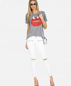 Lauren Moshi Capri Kiss Face Short Sleeve