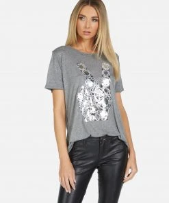 Lauren Moshi Short Sleeve Capri Diamond Peace