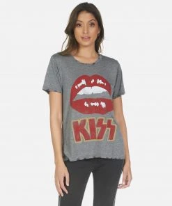 Lauren Moshi Capri Kiss Lip Short Sleeve