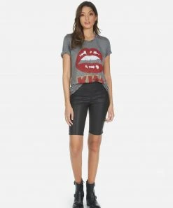 Lauren Moshi Capri Kiss Lip Short Sleeve