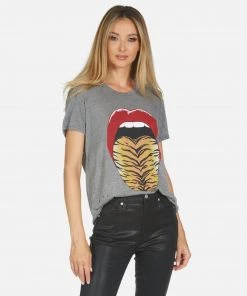 Lauren Moshi Capri Tiger Tongue Short Sleeve