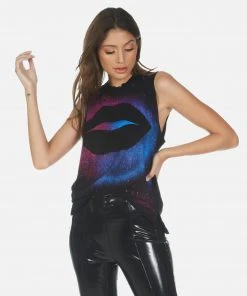 Lauren Moshi Tanks Kinzington Galaxy Lip