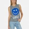 Lauren Moshi Kinzington Evil Eye Happyface Tanks