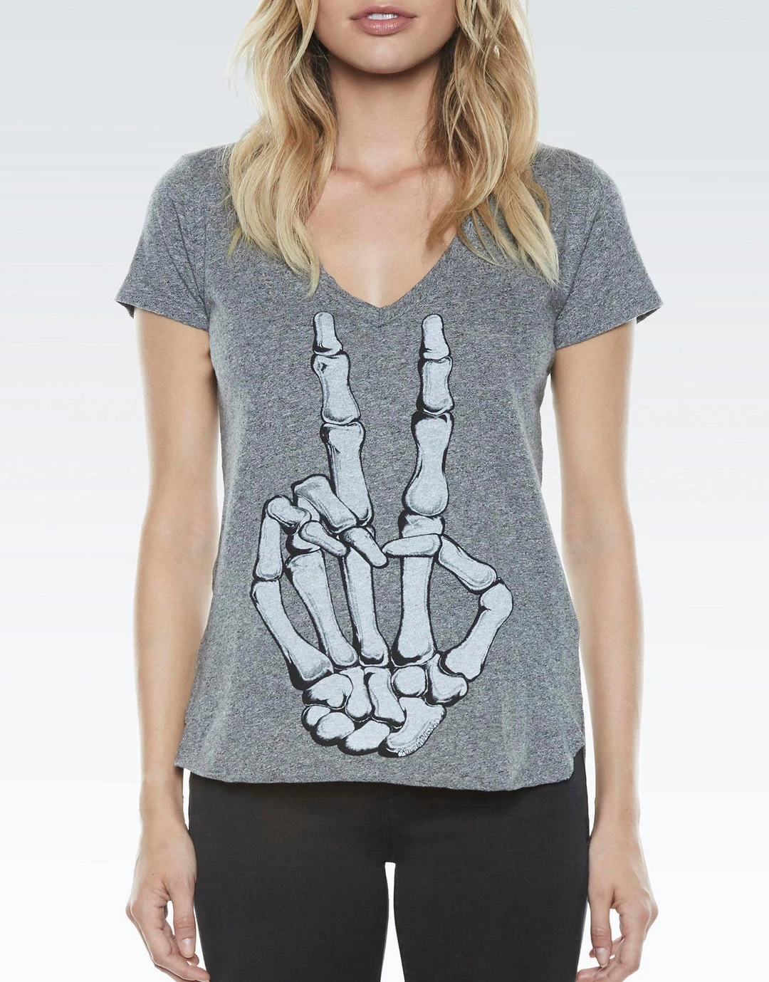 Lauren Moshi Short Sleeve Emmalyn Skeleton Peace