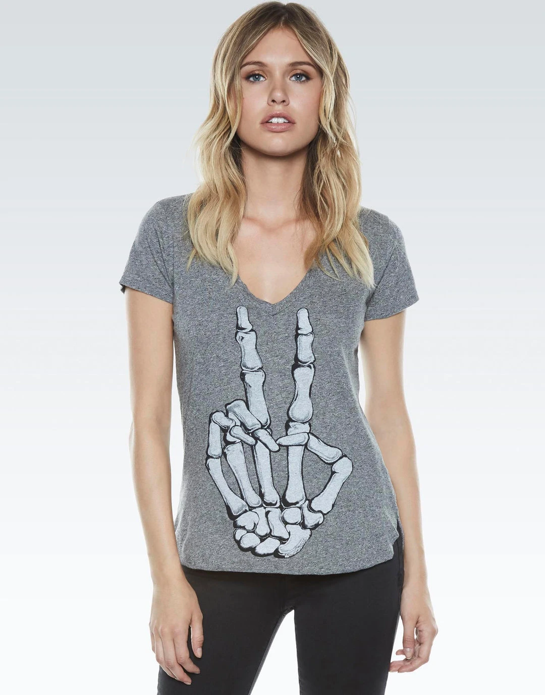 Lauren Moshi Short Sleeve Emmalyn Skeleton Peace