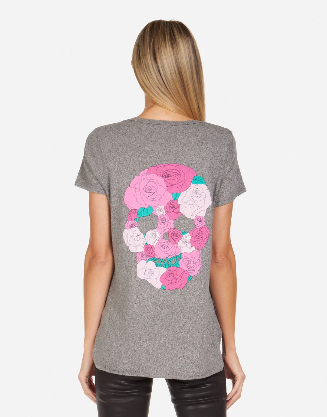 Lauren Moshi NEW Emmalyn Pink Rose Skull