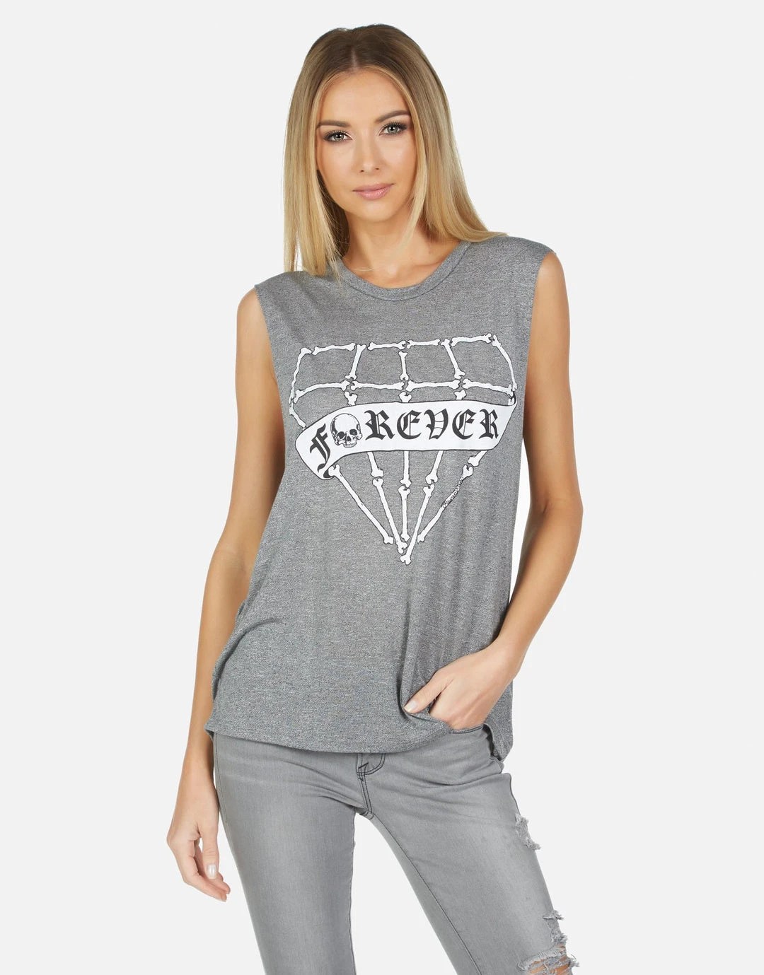 Lauren Moshi Tanks Kel Bone Diamond