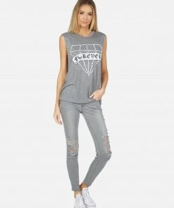 Lauren Moshi Tanks Kel Bone Diamond