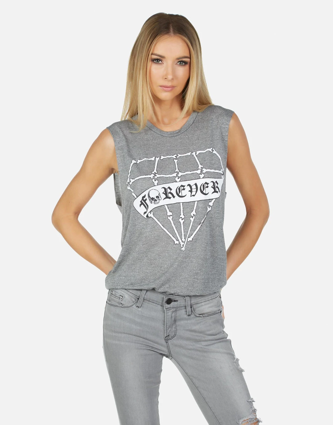 Lauren Moshi Tanks Kel Bone Diamond